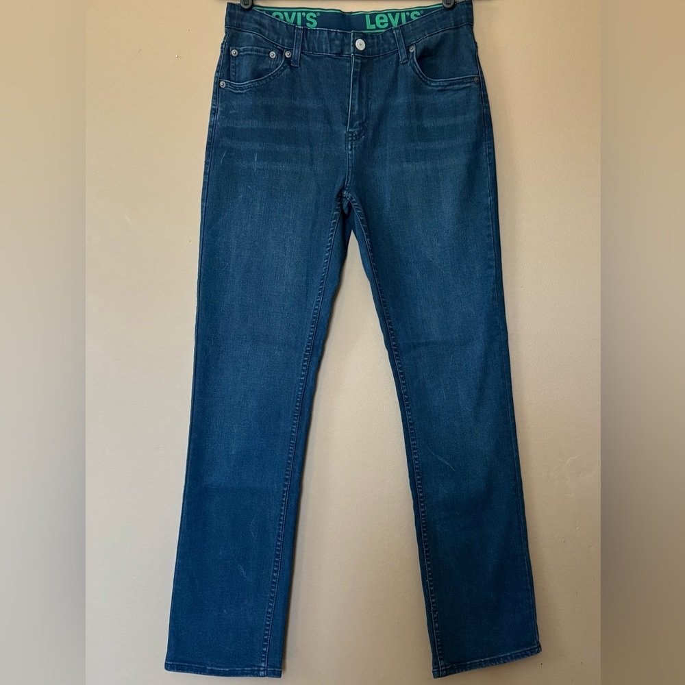 Levis 511 Slim Fit Jeans 29x31 Dark Wash Youth 18R Denim Classic Straight Leg